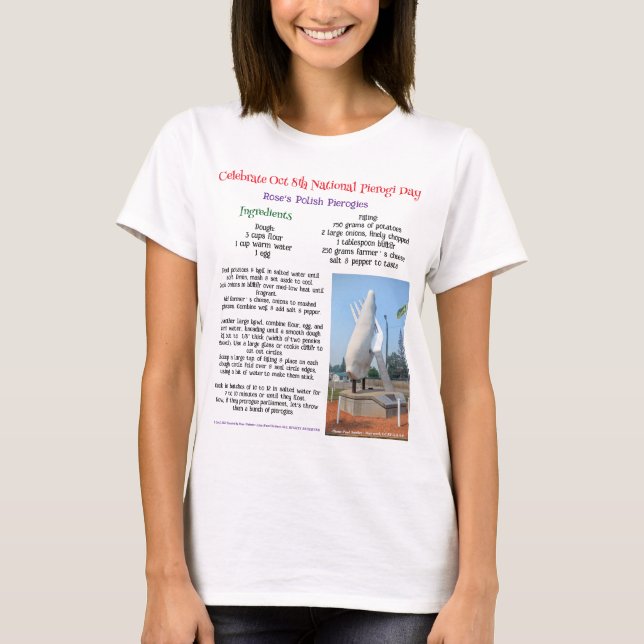 Prorogue Pierogi Day par RoseWrites T-Shirt (Devant)