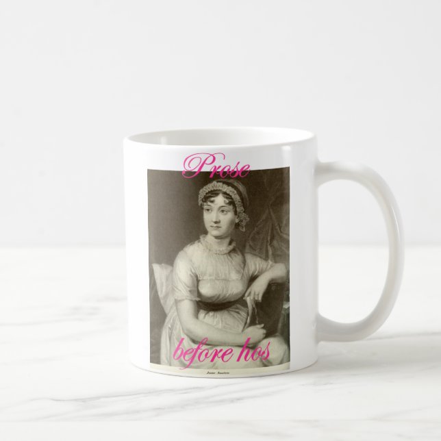 Prose before hos featuring Jane Austen Coffee Mug (Right)