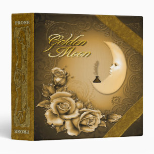 Prose/poésie, lune d'or - classeur d'Avery