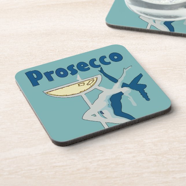 Prosecco Wine Coaster (Left Side)