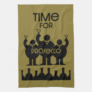 Prosecco Wine Drinkers Kitchen Towel
