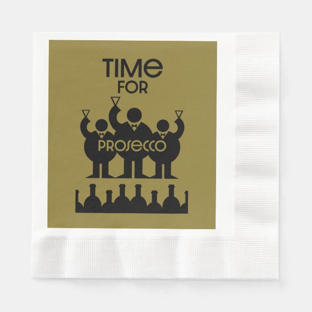 Prosecco Wine Drinkers Napkin (Front)