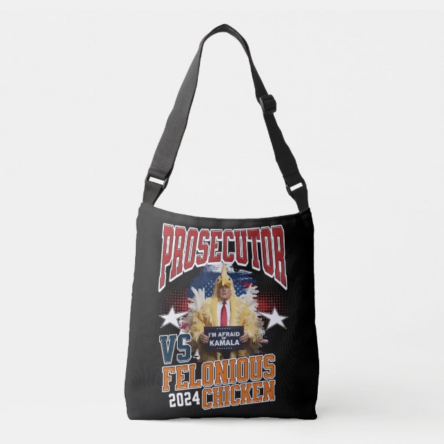 Prosecutor Vs Chicken Harris Walz 2024 Tote Bag (Front)