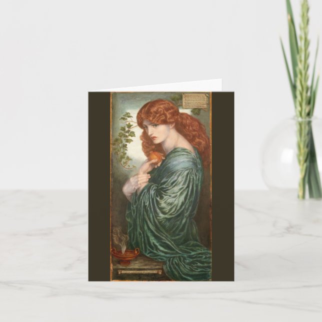 Proserpine by Dante Gabriel Rossetti Card (Front)