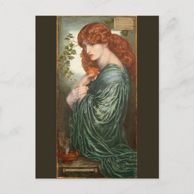 Proserpine by Dante Gabriel Rossetti Postcard (Front)