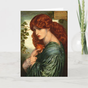 Proserpine par Rossetti Carte de voeux