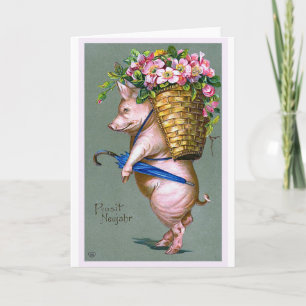 "Prosit Neujahr" Vintage German Card