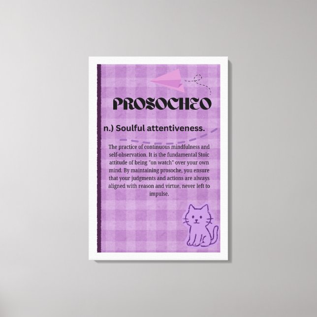 Prosocheo Canvas Print (Front)