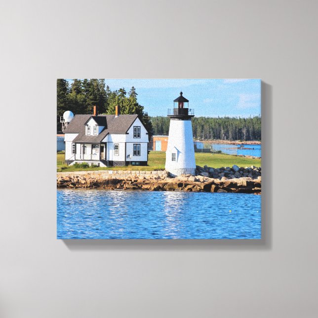 Prospect Harbour Lighthouse, Maine Canvas Print (Front)