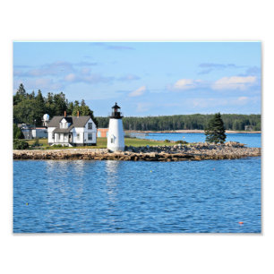 Prospect Harbour Lighthouse, Maine Photo Print