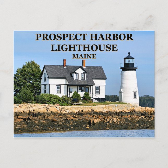 Prospect Harbour Lighthouse, Maine Postcard (Front)
