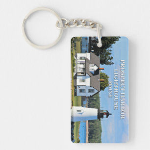 Prospect Harbour Lighthouse, Maine Postcard Keychain