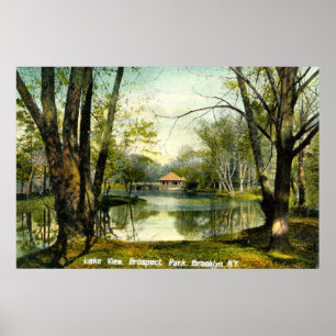 Prospect Park, Brooklyn NY, 1908 Vintage Poster