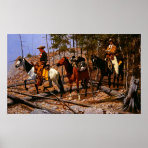 Prospecting for Cattle Range Frederic Remington  Poster
