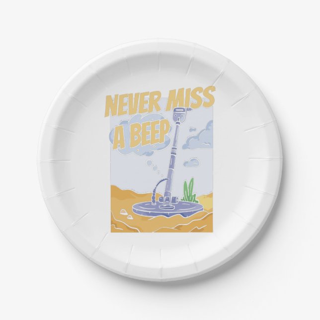 Prospecting Miner - Gems Mining Prospector  Paper Plate (Front)
