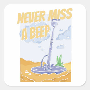 Prospecting Miner - Gems Mining Prospector  Square Sticker