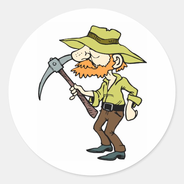 Prospector Classic Round Sticker (Front)