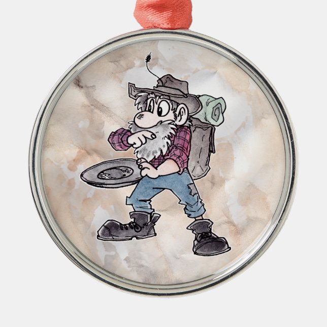 Prospector Metal Ornament (Front)