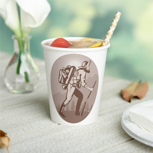 Prospector Miner Hiking Paper Cups