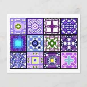 Prospectus 11,4 Cm X 14,2 Cm 12 Tuiles différentes pour sachets de thé - Pliage