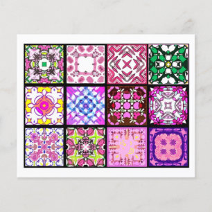 Prospectus 11,4 Cm X 14,2 Cm 12 Tuiles différentes pour sachets de thé - Pliage