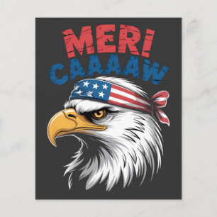 Prospectus 11,4 Cm X 14,2 Cm 4 juillet Aigle Liberté Patriotique