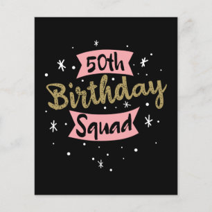 Prospectus 11,4 Cm X 14,2 Cm 50e Escouade d'anniversaire
