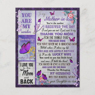 Prospectus 11,4 Cm X 14,2 Cm À Ma Mère - Dans - Droit Cadeau, Mère Cadeau Anniv