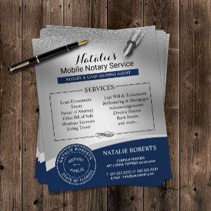 Prospectus 11,4 Cm X 14,2 Cm Agent de signature de crédit de timbre notaire Mar