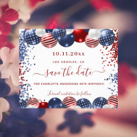 Anniversaire USA rouge blanc bleu budget enregistr