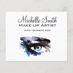 Prospectus 11,4 Cm X 14,2 Cm Aquarelle yeux de foudre extension maquillage marq