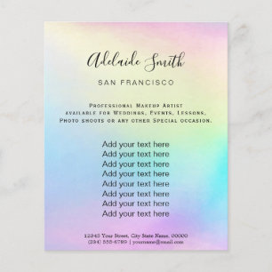 Prospectus 11,4 Cm X 14,2 Cm arc-en-ciel pastel