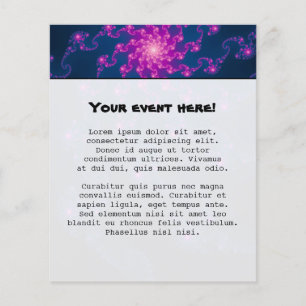 Prospectus 11,4 Cm X 14,2 Cm Art Fractal Fleur Vie