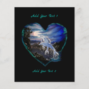 Prospectus 11,4 Cm X 14,2 Cm Baie la nuit, Amour dauphin
