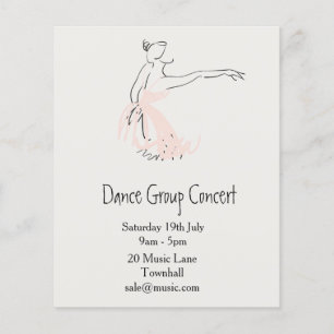 Prospectus 11,4 Cm X 14,2 Cm Ballet ou danse moderne