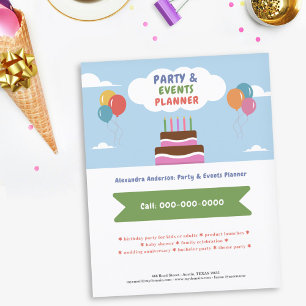 Prospectus 11,4 Cm X 14,2 Cm Balloons - Organisateur de fête et d'événements Co