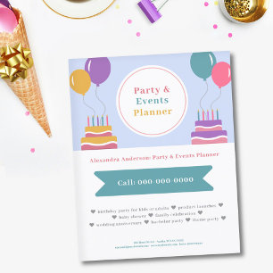 Prospectus 11,4 Cm X 14,2 Cm Balloons - Organisateur de fêtes et d'événements