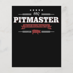 Prospectus 11,4 Cm X 14,2 Cm BBQ BBQ Pitmaster Faible Et Lent Est Une Manière