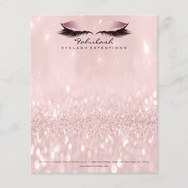 Prospectus 11,4 Cm X 14,2 Cm Beauty Studio Lashes Maquillage Styliste Artiste R (Devant)