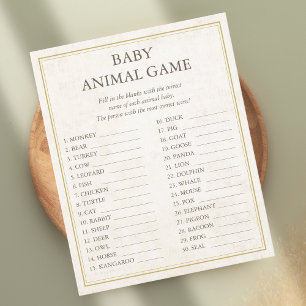 Prospectus 11,4 Cm X 14,2 Cm Bébé Animal Jeu Notre Prochain Chapitre Baby showe