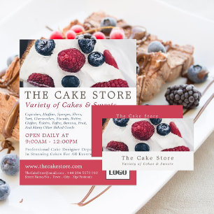 Prospectus 11,4 Cm X 14,2 Cm Berry Pie, boulangerie, Cake Store Publicité