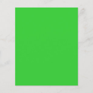Prospectus 11,4 Cm X 14,2 Cm Blanc vert citron couleur solide