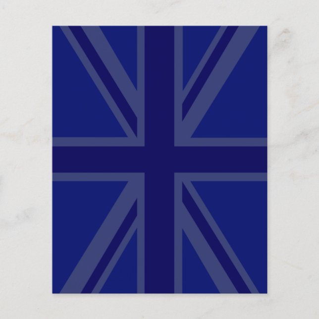 Prospectus 11,4 Cm X 14,2 Cm Blues pour un drapeau britannique Union Jack (Devant)