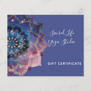 Prospectus 11,4 Cm X 14,2 Cm Boho Nebula Bloom   Conception de Mandala