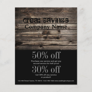 Prospectus 11,4 Cm X 14,2 Cm bois vintage artisanat construction