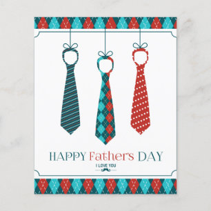 Prospectus 11,4 Cm X 14,2 Cm Bonne Fête des pères