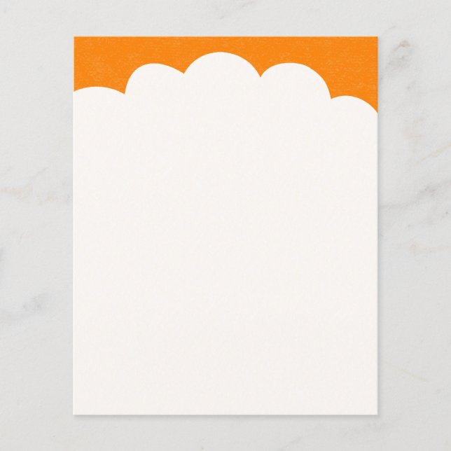 Prospectus 11,4 Cm X 14,2 Cm Bouts Cloud - Orange (Devant)