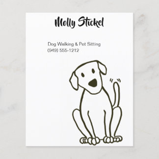 Prospectus 11,4 Cm X 14,2 Cm Brocheuse à chiens ou prospectus pour animaux de c