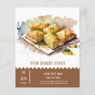 Prospectus 11,4 Cm X 14,2 Cm Brochure de boulangerie
