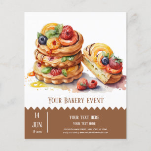 Prospectus 11,4 Cm X 14,2 Cm Brochure de boulangerie